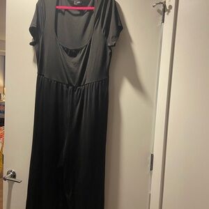 Black Short Sleeve Jumpsuit